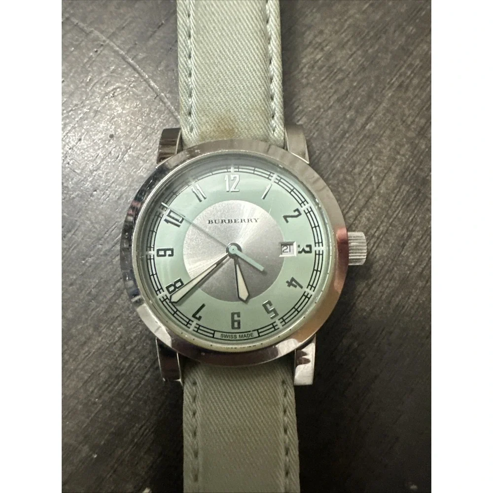 Burberry Endurance Watch Tiffany Color Rare BU7109 Swiss Made